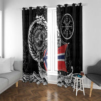 Viking Norway Window Curtain Norwegian Viking Ship