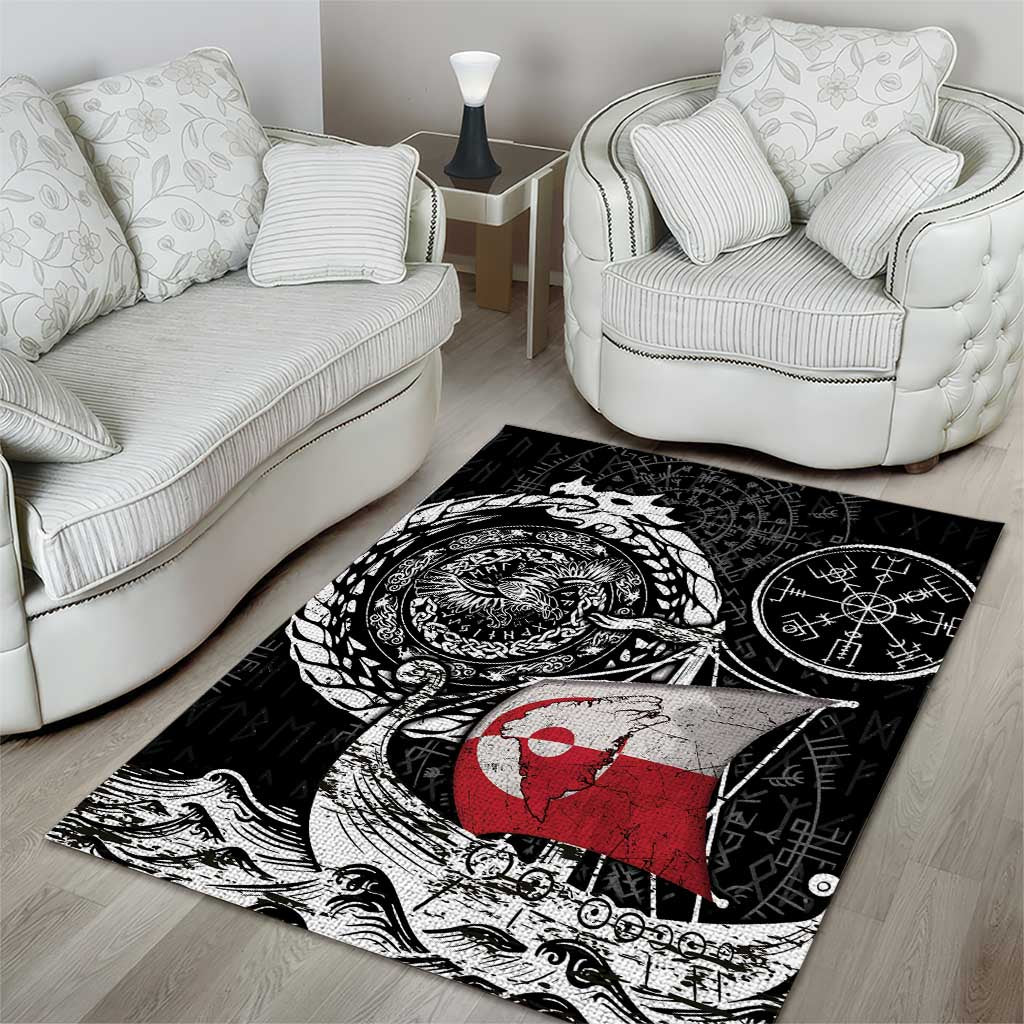 Viking Greenland Area Rug Greenlander Viking Ship