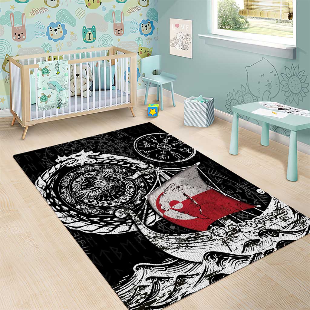 Viking Greenland Area Rug Greenlander Viking Ship