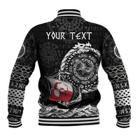 Personalized Viking Greenland Baseball Jacket Greenlander Viking Ship