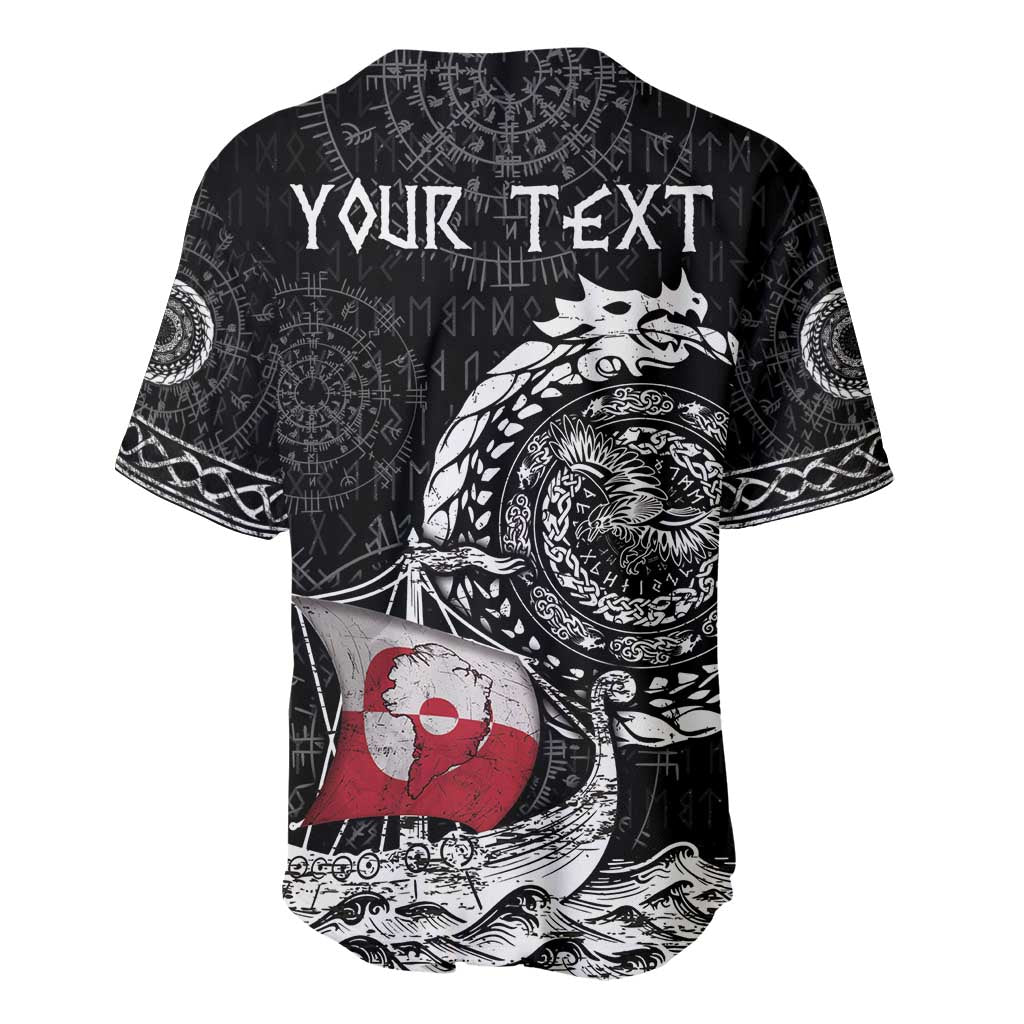 Personalized Viking Greenland Baseball Jersey Greenlander Viking Ship