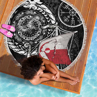 Viking Greenland Beach Blanket Greenlander Viking Ship