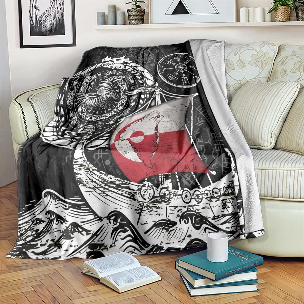 Viking Greenland Blanket Greenlander Viking Ship