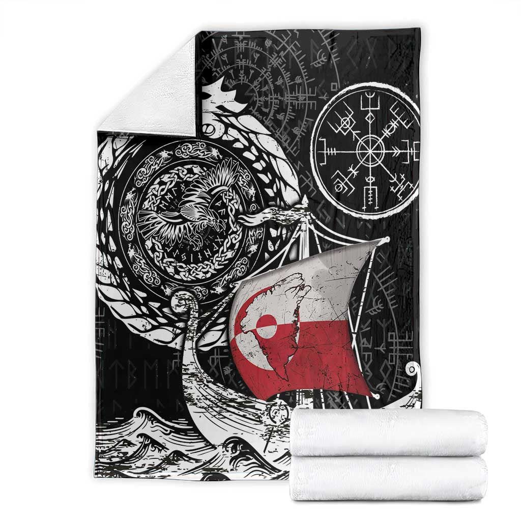 Viking Greenland Blanket Greenlander Viking Ship