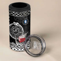 Personalized Viking Greenland 4 in 1 Can Cooler Tumbler Greenlander Viking Ship