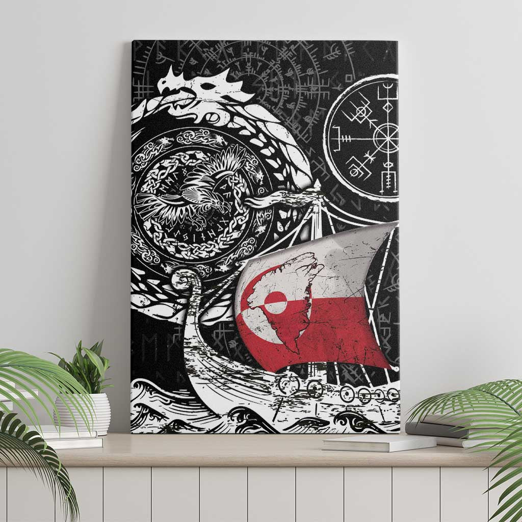Viking Greenland Canvas Wall Art Greenlander Viking Ship