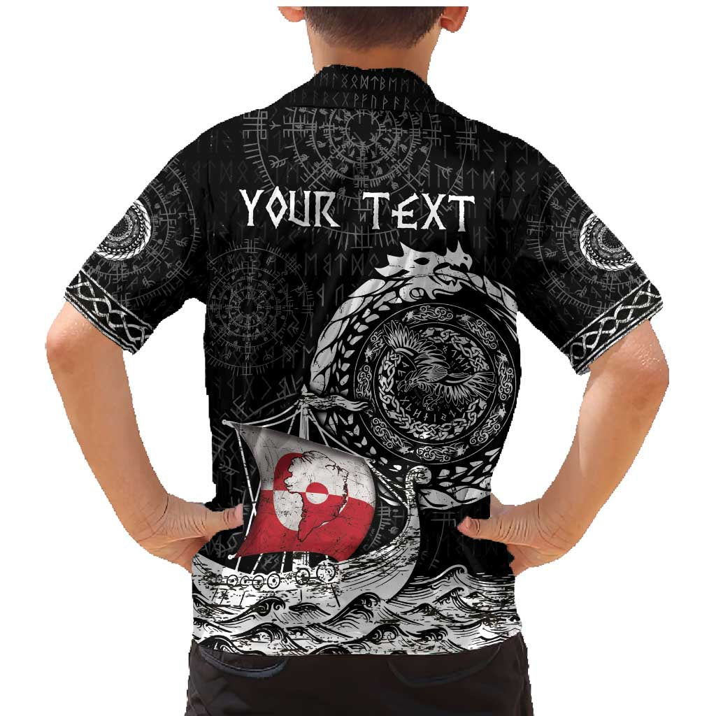 Personalized Viking Greenland Family Matching Mermaid Dress and Hawaiian Shirt Greenlander Viking Ship
