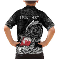 Personalized Viking Greenland Family Matching Mermaid Dress and Hawaiian Shirt Greenlander Viking Ship