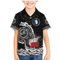 Personalized Viking Greenland Family Matching Mermaid Dress and Hawaiian Shirt Greenlander Viking Ship