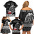 Personalized Viking Greenland Family Matching Off Shoulder Short Dress and Hawaiian Shirt Greenlander Viking Ship