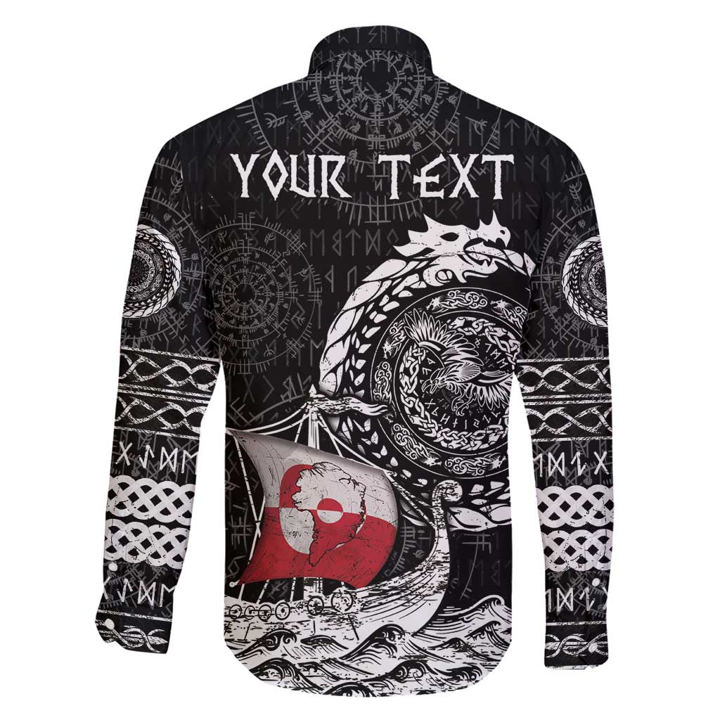 Personalized Viking Greenland Family Matching Short Sleeve Bodycon Dress and Hawaiian Shirt Greenlander Viking Ship