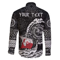 Personalized Viking Greenland Family Matching Short Sleeve Bodycon Dress and Hawaiian Shirt Greenlander Viking Ship
