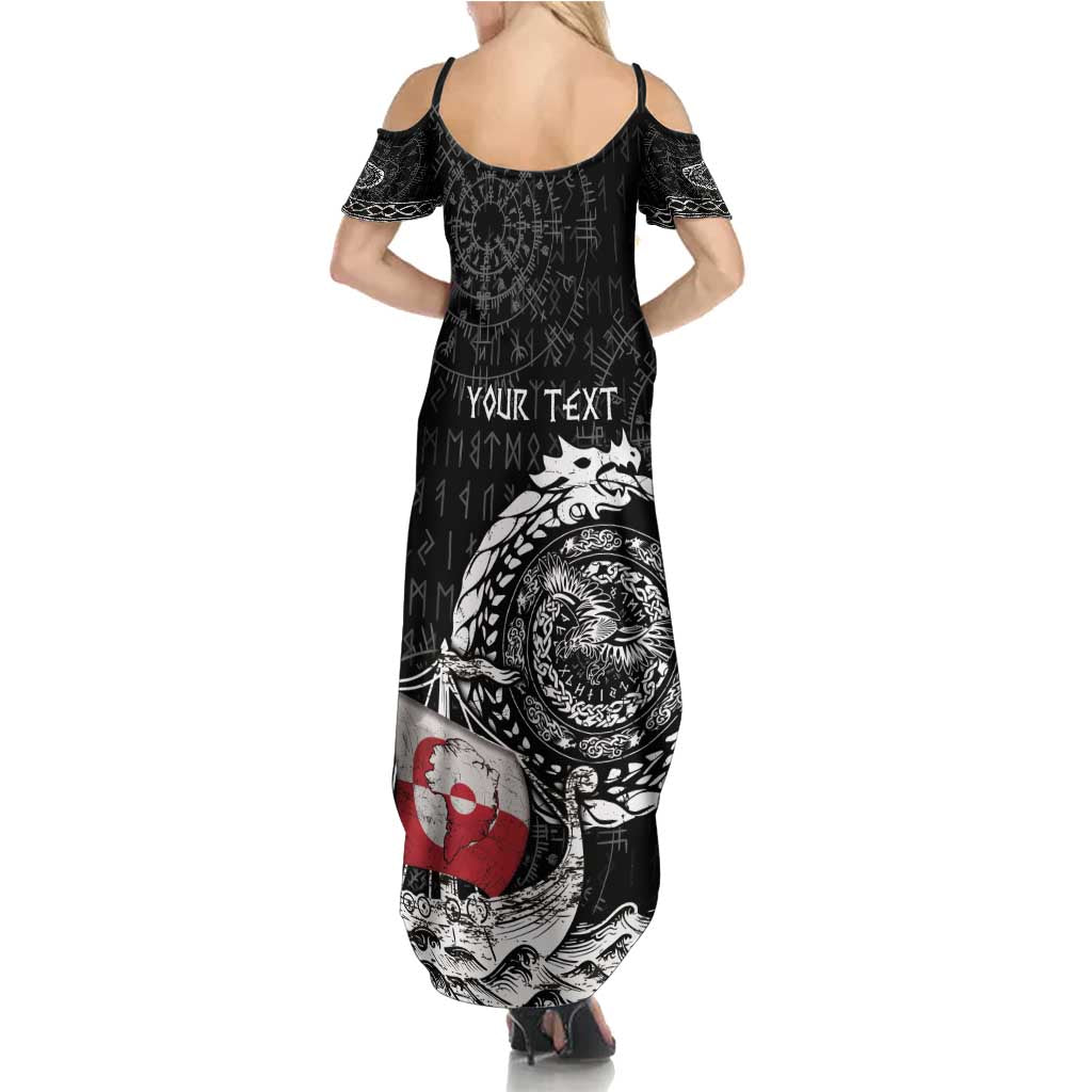Personalized Viking Greenland Family Matching Summer Maxi Dress and Hawaiian Shirt Greenlander Viking Ship