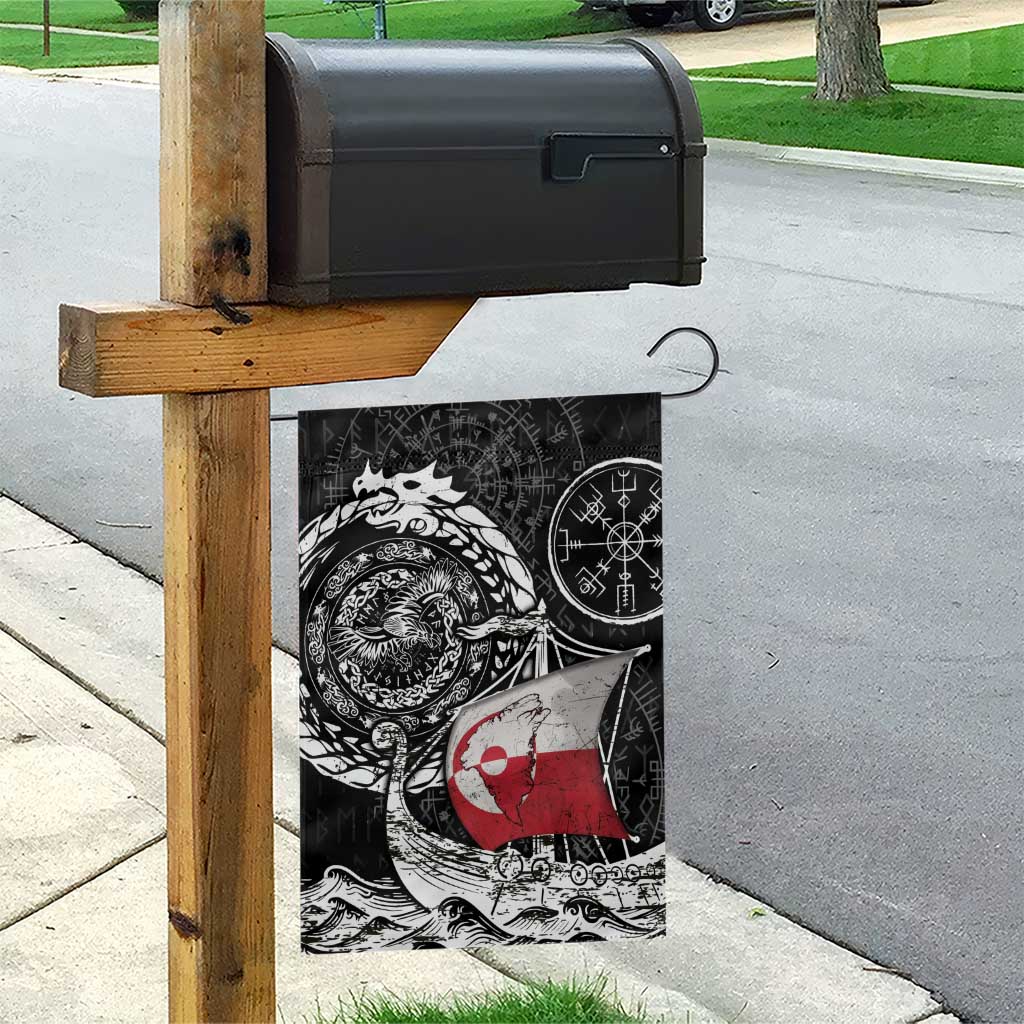 Viking Greenland Garden Flag Greenlander Viking Ship