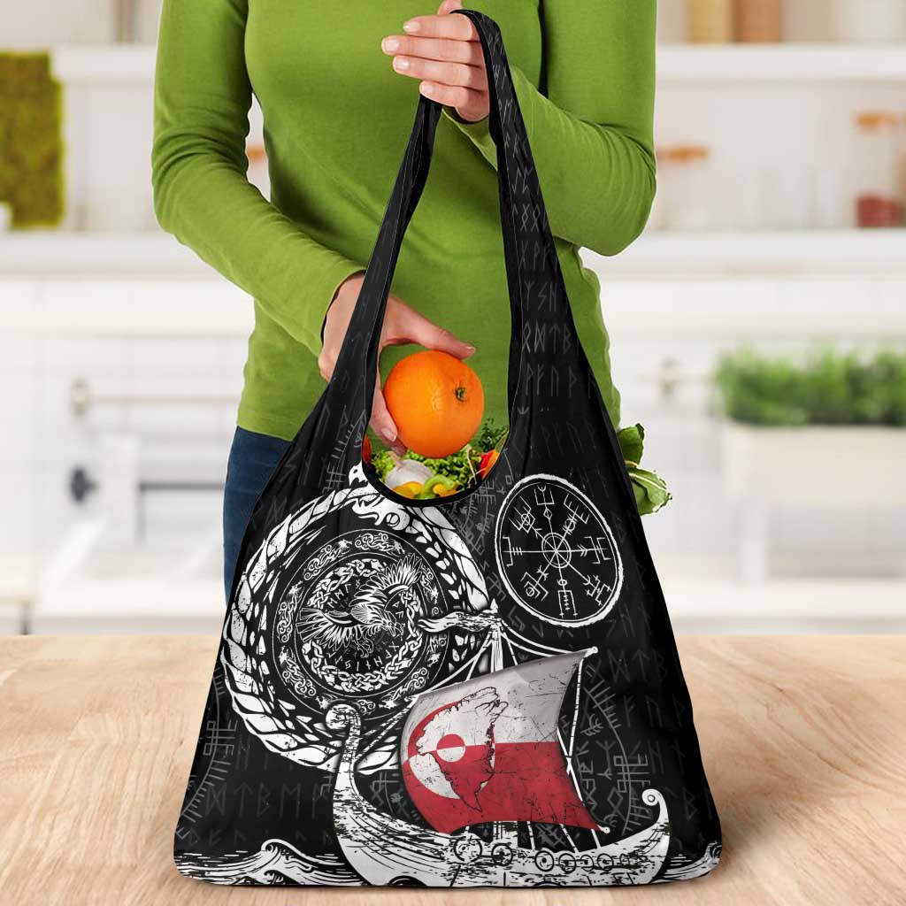Viking Greenland Grocery Bag Greenlander Viking Ship
