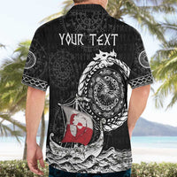 Personalized Viking Greenland Hawaiian Shirt Greenlander Viking Ship
