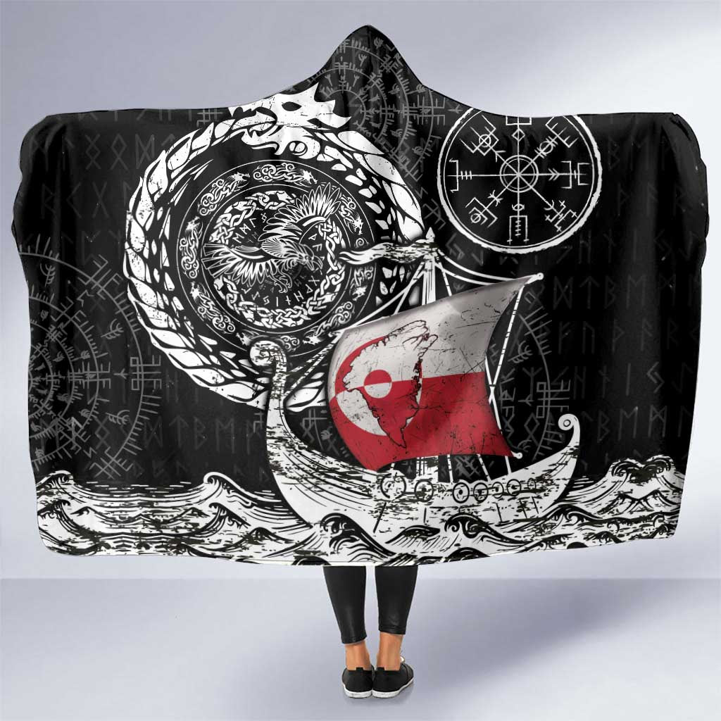 Viking Greenland Hooded Blanket Greenlander Viking Ship