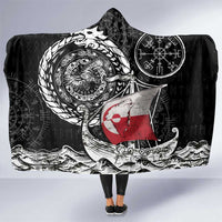 Viking Greenland Hooded Blanket Greenlander Viking Ship
