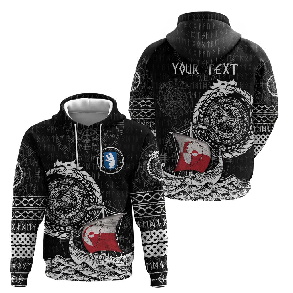 Personalized Viking Greenland Hoodie Greenlander Viking Ship