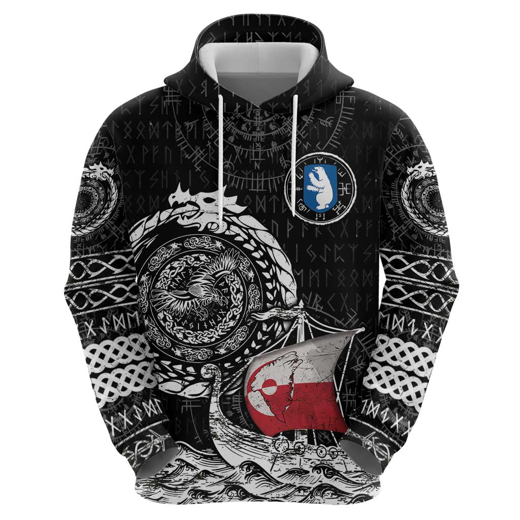 Personalized Viking Greenland Hoodie Greenlander Viking Ship