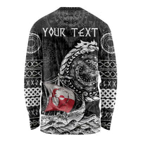 Personalized Viking Greenland Long Sleeve Shirt Greenlander Viking Ship