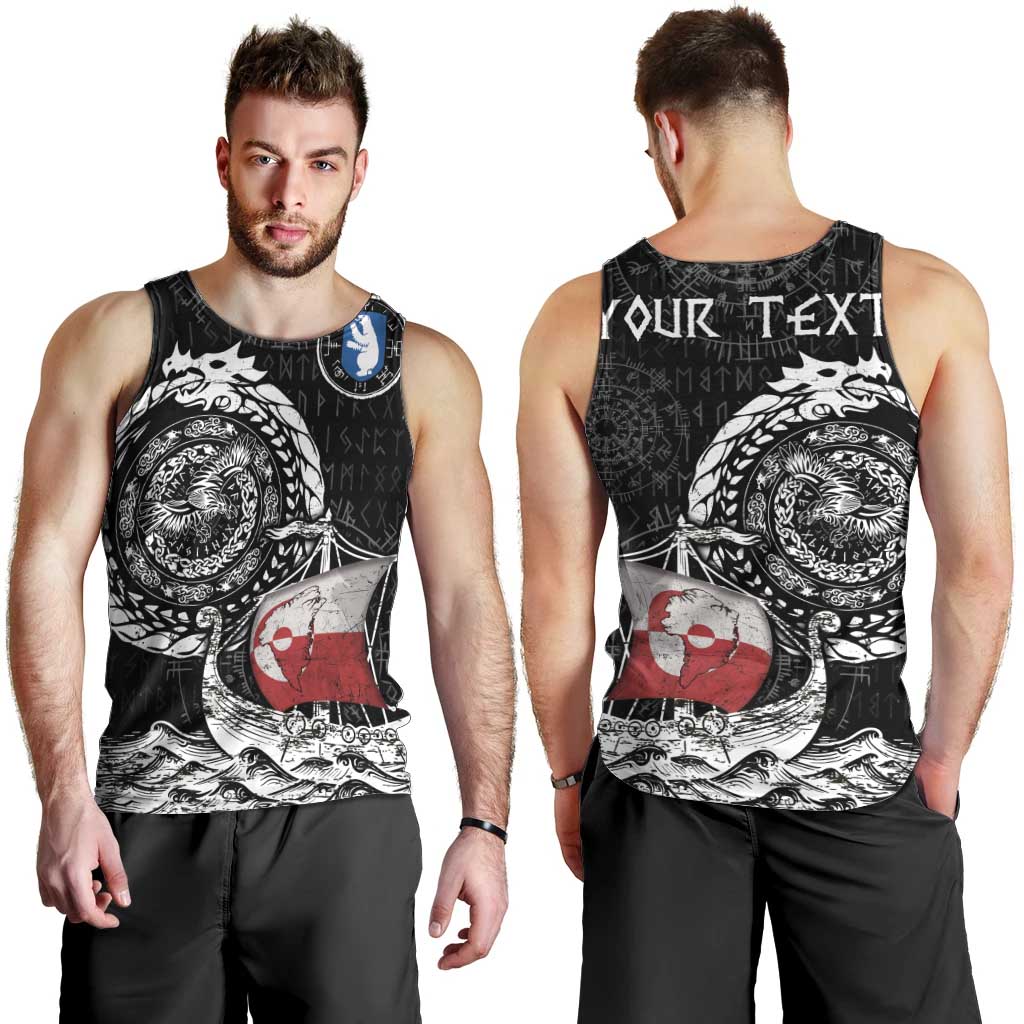 Personalized Viking Greenland Men Tank Top Greenlander Viking Ship