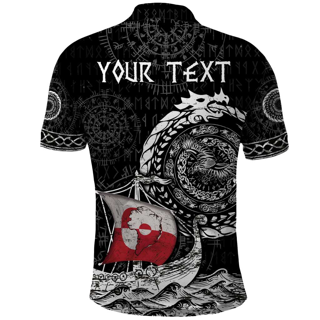 Personalized Viking Greenland Polo Shirt Greenlander Viking Ship