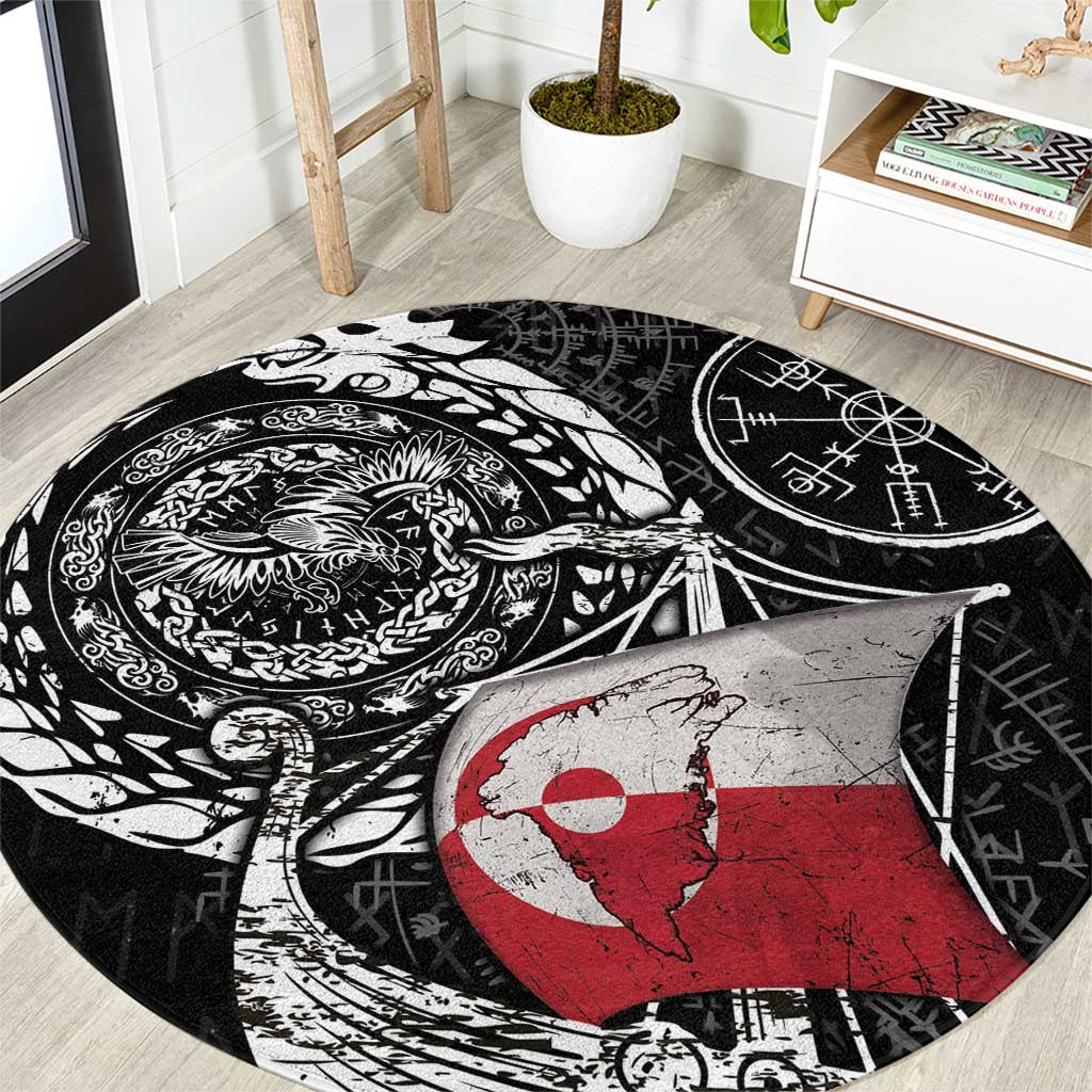 Viking Greenland Round Carpet Greenlander Viking Ship