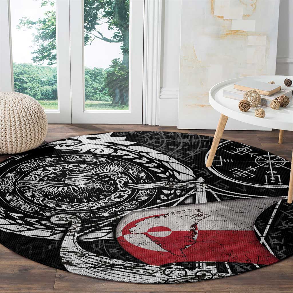 Viking Greenland Round Carpet Greenlander Viking Ship