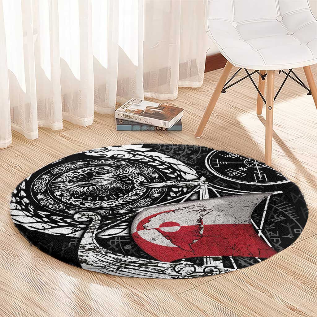 Viking Greenland Round Carpet Greenlander Viking Ship