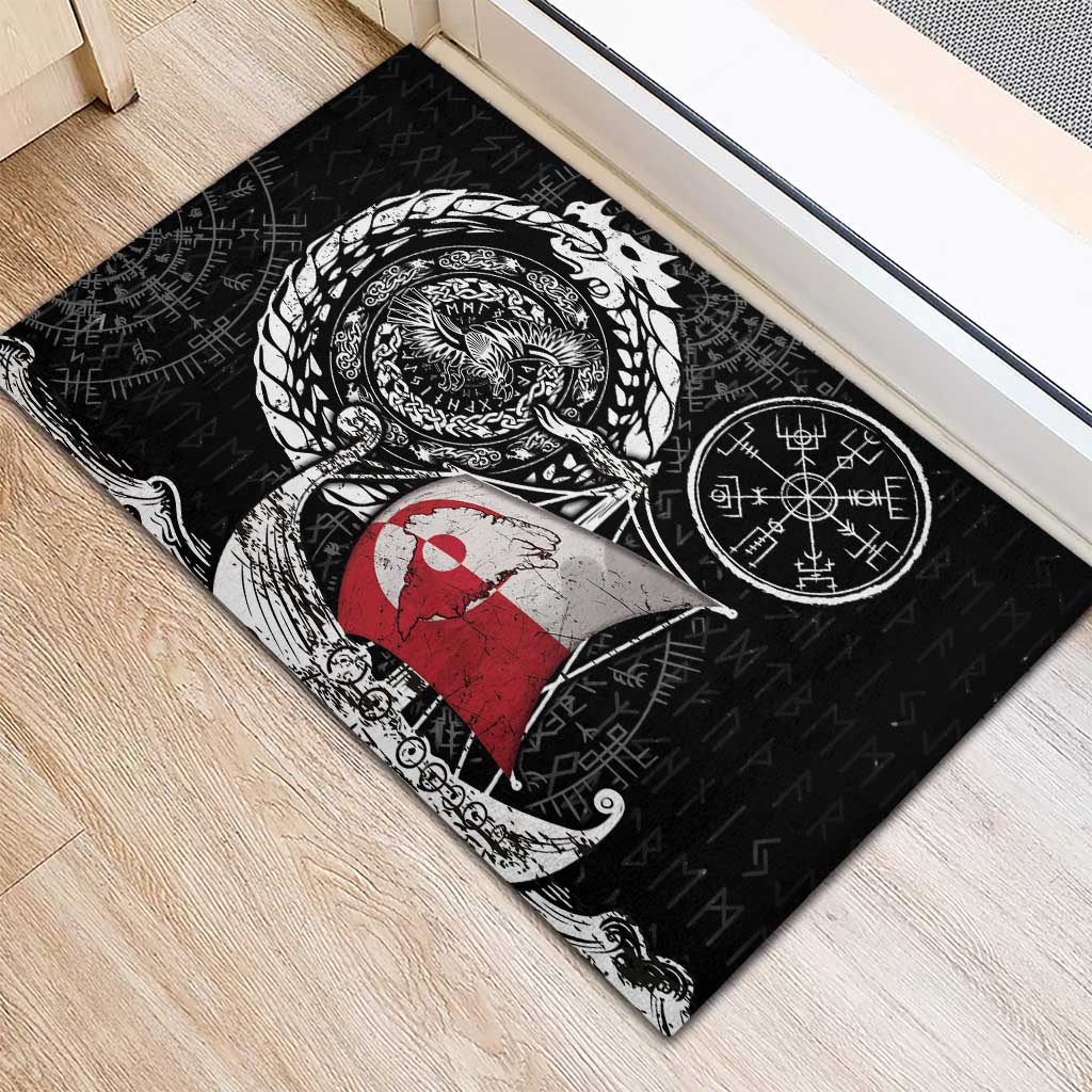 Viking Greenland Rubber Doormat Greenlander Viking Ship