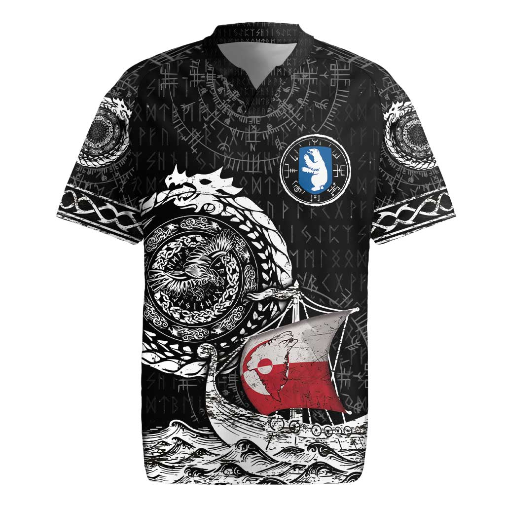 Personalized Viking Greenland Rugby Jersey Greenlander Viking Ship
