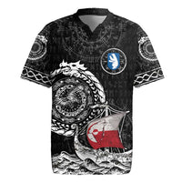 Personalized Viking Greenland Rugby Jersey Greenlander Viking Ship