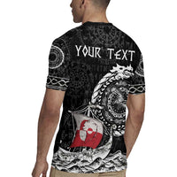 Personalized Viking Greenland Rugby Jersey Greenlander Viking Ship