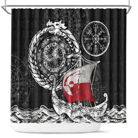 Viking Greenland Shower Curtain Greenlander Viking Ship