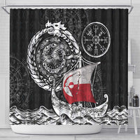 Viking Greenland Shower Curtain Greenlander Viking Ship