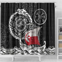 Viking Greenland Shower Curtain Greenlander Viking Ship