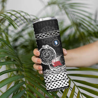 Personalized Viking Greenland Skinny Tumbler Greenlander Viking Ship