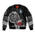 Personalized Viking Greenland Sleeve Zip Bomber Jacket Greenlander Viking Ship