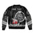 Personalized Viking Greenland Sleeve Zip Bomber Jacket Greenlander Viking Ship