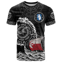 Personalized Viking Greenland T Shirt Greenlander Viking Ship