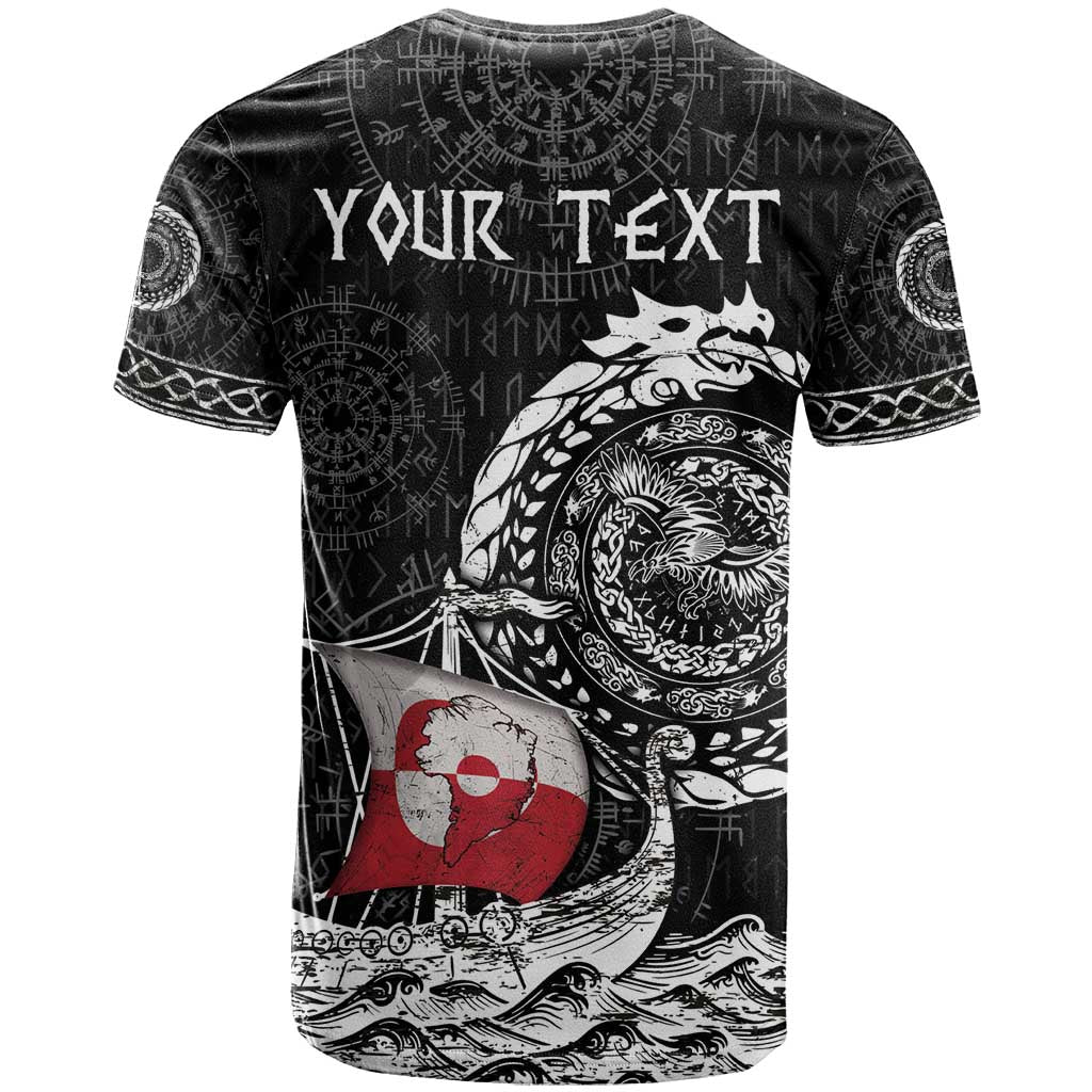 Personalized Viking Greenland T Shirt Greenlander Viking Ship