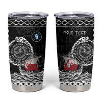 Personalized Viking Greenland Tumbler Cup Greenlander Viking Ship