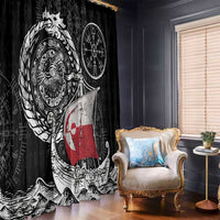 Viking Greenland Window Curtain Greenlander Viking Ship