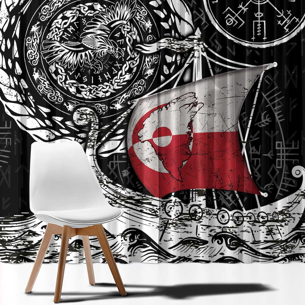 Viking Greenland Window Curtain Greenlander Viking Ship