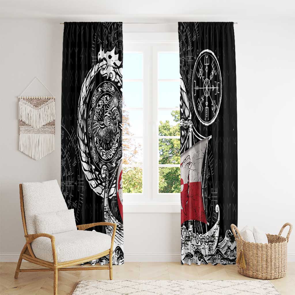 Viking Greenland Window Curtain Greenlander Viking Ship