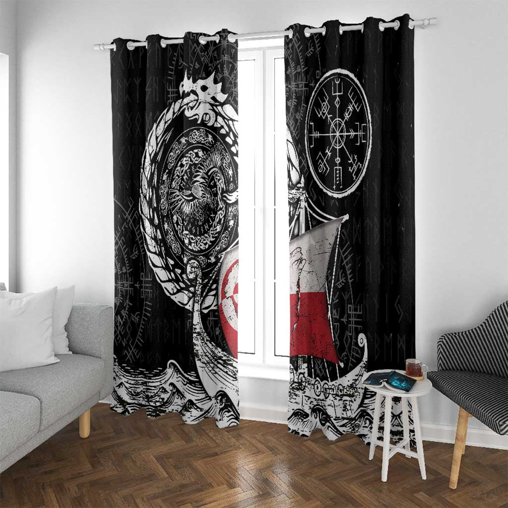 Viking Greenland Window Curtain Greenlander Viking Ship