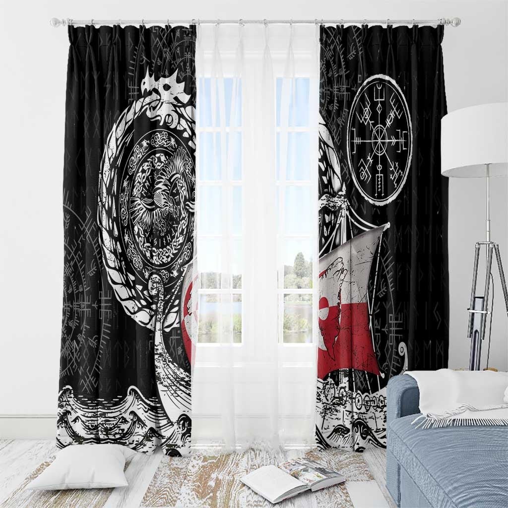 Viking Greenland Window Curtain Greenlander Viking Ship