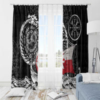 Viking Greenland Window Curtain Greenlander Viking Ship