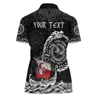 Personalized Viking Greenland Women Polo Shirt Greenlander Viking Ship